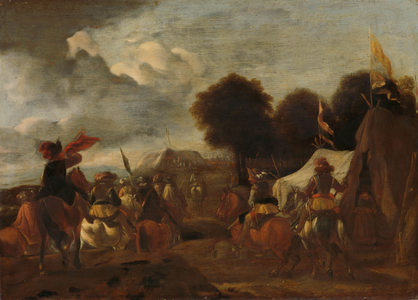 Army Camp, 1625-1674 (oil on panel)