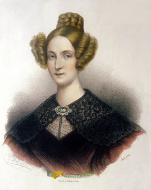Louise-Marie d'Orleans (1812-1850) Belgian Queen second wife of Leopold 1st, engraving