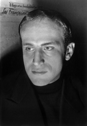 Boris Vian (1920-1959) french writer and jazz trumpet player, c. 1948 (b/w photo) (photo)