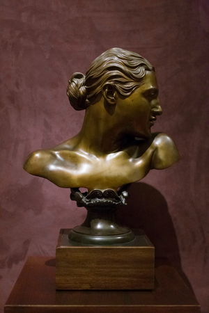 Bust of neapolitan young girl, 1912-20 (sculpture)