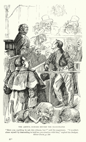 Illustration for Oliver Twist by Charles Dickens (litho)