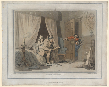 House Breakers, print made by Thomas Molten, 1791 (hand-coloured engraving)