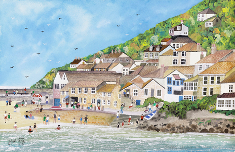 Swimming from the Wharf, 2009 (Gouache on paper)