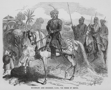 Jung Bahadur Rana, Prince of Nepal (engraving)