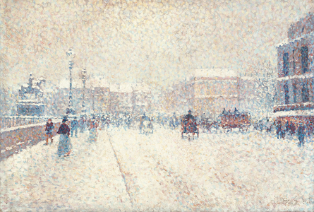 Le Pont-Neuf sous la neige (oil on canvas)