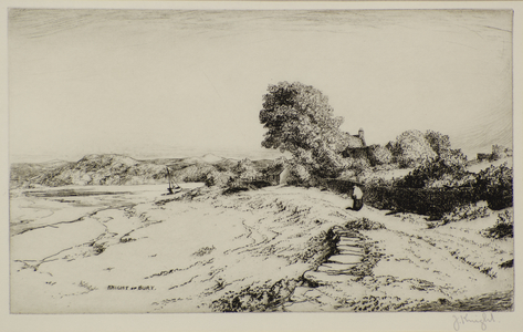 A Welsh Estuary, 19th century (etching)