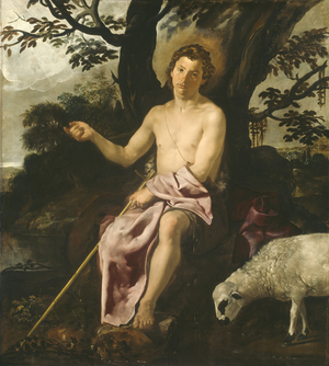 Saint John the Baptist in the Wilderness, c.1622 (oil on canvas)