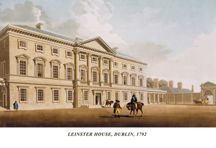 Leinster House, Dublin, 1792 (litho)