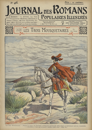 Les Trois Mousquetaires by Alexandre Dumas (colour litho)