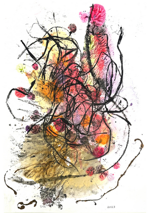 Black grass, 2023 (ink monoprint)