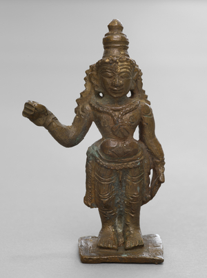 Standing male figure, Rama (Brass)