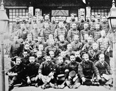 Japanese Soldiers during the Sino Japanese war, 1895