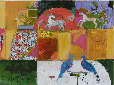 Excavation (oil on canvas)