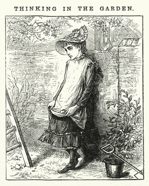 Thinking in the Garden (engraving)
