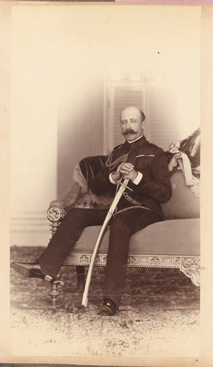 HRH Prince Arthur, Duke of Connaught and Strathearn, 1890 circa (b/w photo)