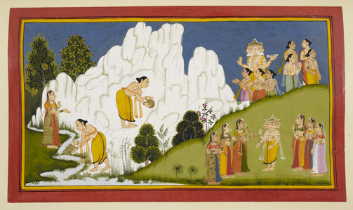 The birth of Karttikeya, 1712 (miniature)