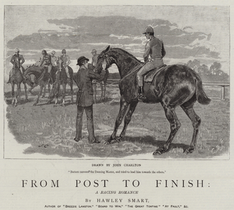 From Post to Finish, a Racing Romance (engraving)