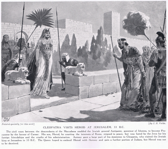 Cleopatra visits Herod at Jerusalem 33 BC