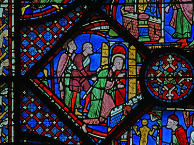 The St James Window: James thrown into prison (w5) (stained glass)