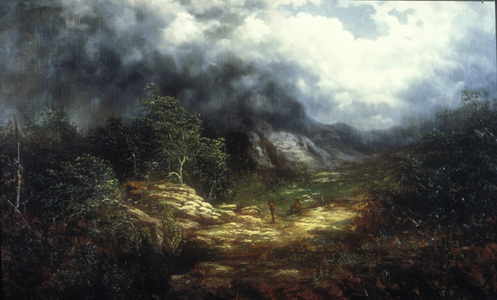 Storm Over the Blue Ridge (oil on canvas)