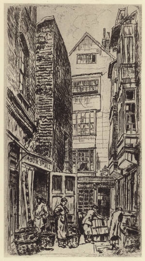 Cloth Fair, 1914 (litho)