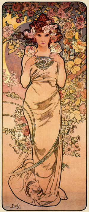 Rose, from the series 'The Four Flowers', 1897 (lithograph)