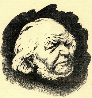 Honore Daumier, Caricaturist painter and sculptor francais, 1911 (engraving)