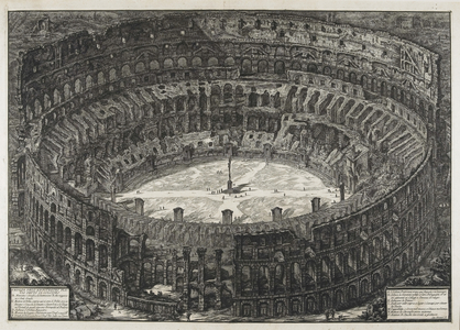 View of Flavian Amphitheater, called the Colosseum, from "Views of Rome", 1776