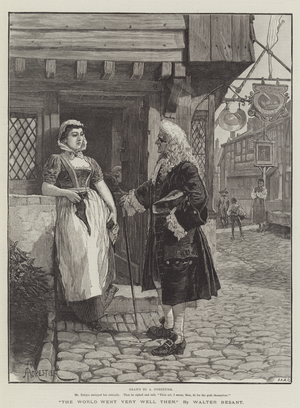 The World Went Very Well Then, by Walter Besant (engraving)