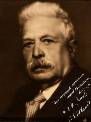 Portrait of Vittorio Emanuele Orlando, Italy, 1910-20 (photo)