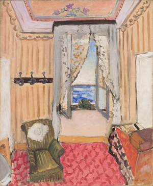 Interior at Nice (Room at the Beau Rivage), 1917-1918 (oil on canvas)