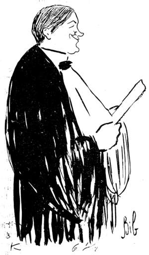 Paul Ginisty, published in French newspaper "Bravo", 1911 (litho)