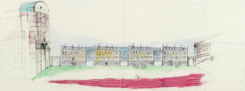 Untitled, undated (watercolor, pastel and pen on paper)