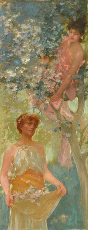 Among the Blossoms, mid-1880s (oil on canvas)