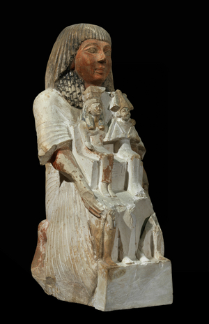 Statue of Ramose, chief of the artisans' settlement of Deir el-Medina …