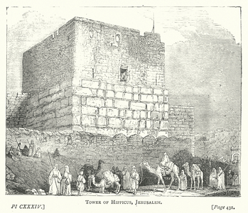 Tower of Hippicus, Jerusalem (engraving)