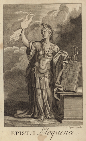 Seneca, Epistle 1, Eloquence (engraving)