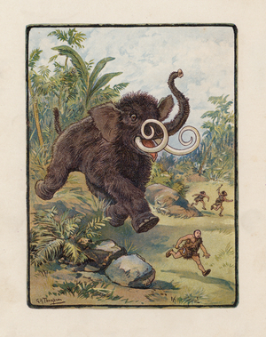 The Mammoth (colour litho)