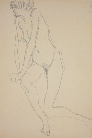 Nina Hamnett, c.1917 (pencil on paper)