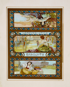 Lefevre-Utile, Biscuits, c.1910 (lithograph in colours)