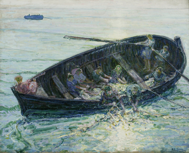 The Miraculous Haul of Fishes, c.1913-14 (oil on canvas)