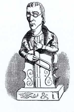 Caricature of Domenico Dragonetti