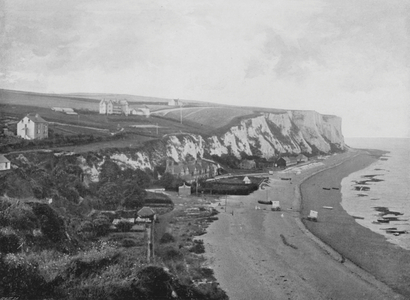 St Margaret's Bay, Dover (b/w photo)