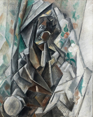 Woman resting on her elbow (Madonna), 1909 (Oil on canvas)