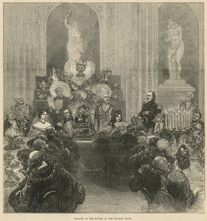 Banquet of the Mayors at the Mansion House (engraving)