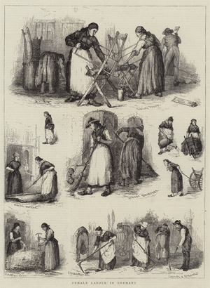 Female Labour in Germany (engraving)