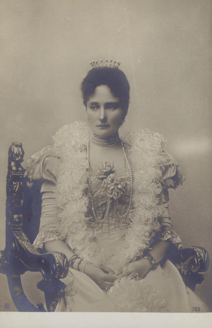 Alexandra Feodorovna, Empress of Russia (b/w photo)