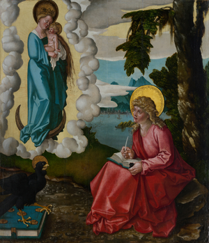 Saint John on Patmos, c.1511 (oil, gold, and white metal on spruce)