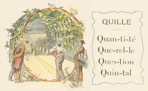 Q : Quille, quantite, querelle, question, quintal