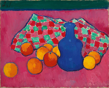 Blue Vase with Oranges, 1907 (oil on canvas)